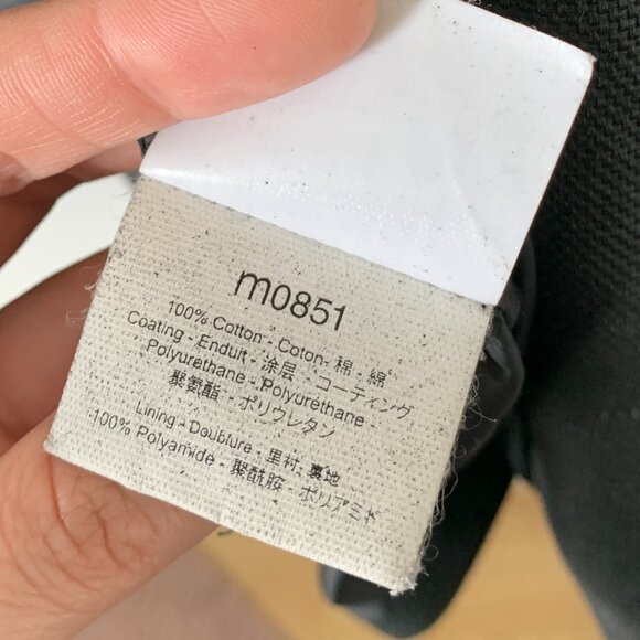 m0851 |  Blazer 100% COTTON size Large black water-resistant coat jacket - Picture 9 of 13